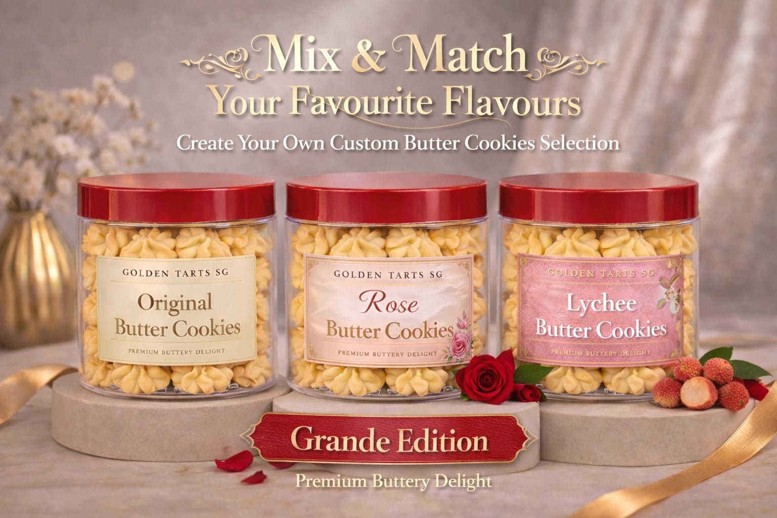 Grande Edition: Butter Cookies [Mix & Match Bundle of 2]